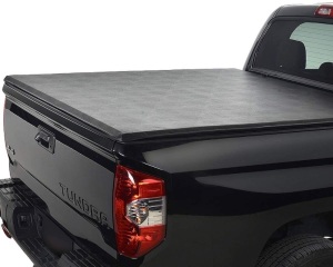 Deebior Soft Vinyl Lock & Roll Up Tonneau Cover Top Mount Assembly w/Rails for 2017-2021 Honda Ridgeline 