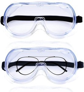 Case of (200) ANNEW Over Glasses Safety Goggles with 4 Ventilation Valves, 2 Pcs