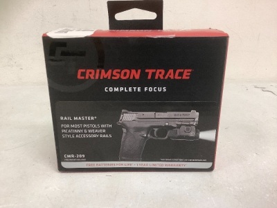 Crimson Trace Rail Master Light, E-Commerce Return, Sold as is