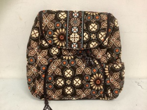 Vera Bradley Double Zip Backpack, Appears New and Authentic, Sold as is