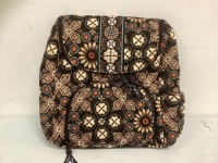 Vera Bradley Double Zip Backpack, Appears New and Authentic, Sold as is