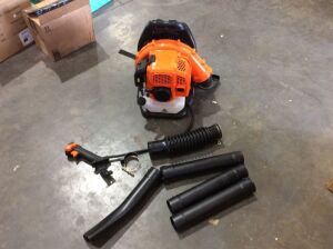 Backpack Blower, Engine Has Compression, Broken Bracket Near Throttle Handle 