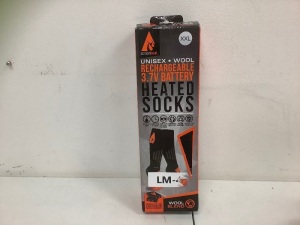 Action Heat Wool Rechargeable Heated Socks, XXL, E-Comm Return