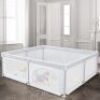 Yacul Play Pen Fence with Large Play Area, 70.9"x59.1"x26.8", Light Grey