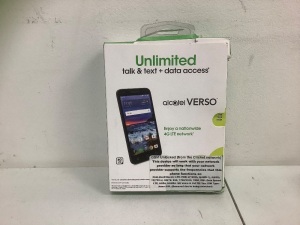 Cricket Wireless Alcatel Verso, E-Comm Return