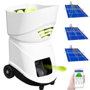 VEVOR Portable Tennis Ball Machine Holds150 Balls Pro Train w/APP Multi-func Remote Control