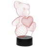 3D LED Teddy Bear Night Light Touch Table Desk Lamp