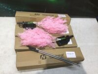 Lot of (4)&nbsp;Pink Neporal&nbsp;Solar Flower Garden Stake Lights, 2 Pack&nbsp;