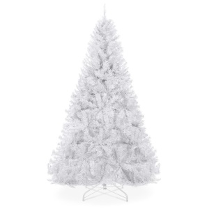 Premium Artificial Pine Christmas Tree w/ 1,000 Tips, Foldable Metal Bas