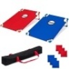 Lot of (25)&nbsp;Portable PVC Framed Foldable Cornhole Set w/ Carrying Case and 6 Bean Bags - Red/Blue. Appear New. You are bidding on 25 x the money