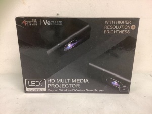 LED HD Multimedia Projector, E-Commerce Return, Sold as is