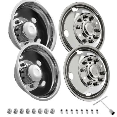 19.5" Wheel Simulators 4Pcs For FORD F450 / F550 03-04 8 Lugs Skins Liners Cover