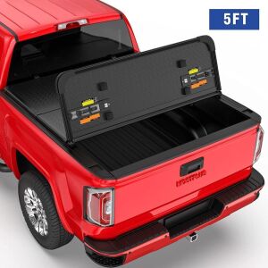 MOSTPLUS Tri-Fold Hard Truck Bed Tonneau Cover for 2015-2020 Chevy Colorado GMC Canyon Solid 5FT Bed