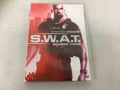 S.W.A.T. Season 3 DVD Set, Case is Cracked/DVDs are ok, E-Commerce Return, Sold as is