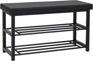 2-Tier Metal Shoe Rack Bench