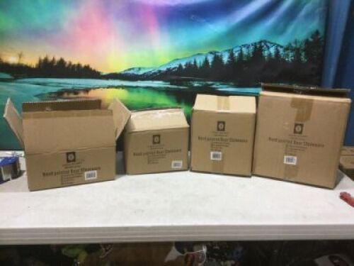 Hend Accents Hand Painted Bear Stonewear Set, 4 Mugs, 3 Bowls, 4 Salad Plates, 4 Dinner Plates&nbsp;