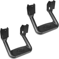 Lot of (2)&nbsp;Bully&nbsp;Black Powder Coated Side Step Set, 2 Pieces, Includes Mounting Brackets