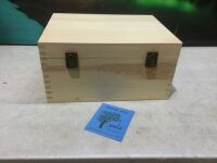Yula Designs Large Unfinished Hinged Wood Box&nbsp;