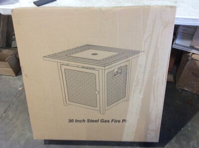 30" Steel Gas Fire Pit 