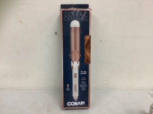 Conair Double Ceramic Curling Iron, Powers Up, E-Commerce Return, Sold as is