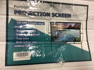 Projector Screen, Appears New, Sold as is