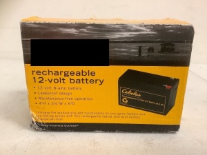 Rechargeable 12 Volt Battery, E-Commerce Return, Sold as is