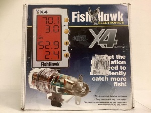 Fish Hawk Electronics X4 Downrigger Data System, Appears New, Sold as is