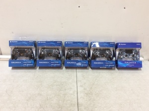 Lot of (5) Sony PlayStation DualShock 4 Wireless Controllers 