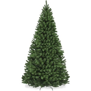 7.5' Premium Artificial Spruce Christmas Tree w/ Foldable Metal Base 