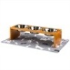Triple Raised Pet Bowl Stand with Mat. NEW