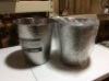 Lot of (2) New 6 Liter Hammered Chrome Waste Bins.&nbsp;