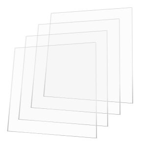 Lot of (13) 12" x 12" x .12" Clear Acrylic Sheets, 4 Pack 