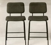 Set of 2&nbsp;Room Essentials Square Back Upholstered Counter Stool, Appears New