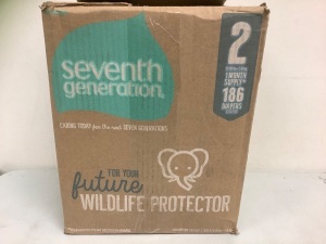 Seventh Generation Size 2 Diapers, Appears New