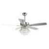 Parrot Uncle&nbsp;52-in Chrome LED Indoor 5-Blade Ceiling Fan with Remote