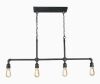 4-Light Farmhouse Industrial Black Chandelier&nbsp;