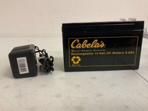 Rechargeable 12 Volt Battery, E-Commerce Return, Sold as is