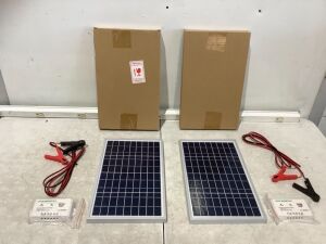 Lot of (2) ECO-WORTHY 10W Solar Panels