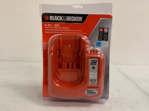 Black and Decker Multi Voltage Fast Charger, Appears New, Sold as is