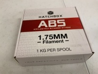 Hatchbox ABS 3D Printer Filament, Appears New, Sold as is