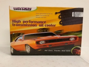 Hayden Automotive High Performance Transmission Oil Cooler, Appears New, Sold as is