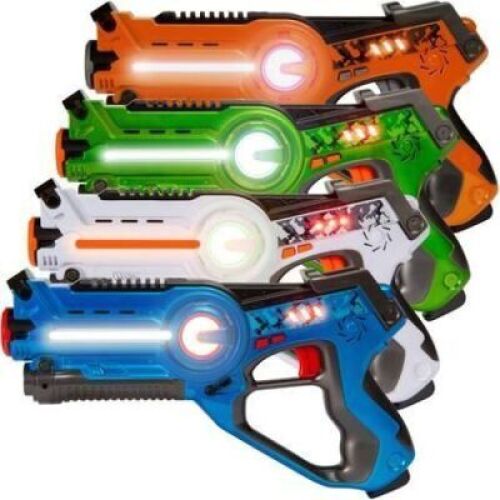Lot of (2)&nbsp;Set of 4 Infrared Laser Tag Blasters for Kids & Adults w/ 4 Settings