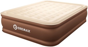 CREMAX Air Mattress with Built-in Pump, Luxury Microfiber, Queen 