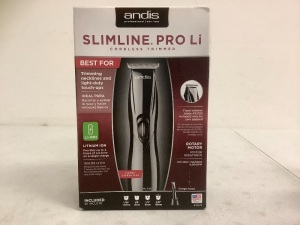 Andis Slimline Pro Li Cordless Trimmer, Appears New, Sold as is