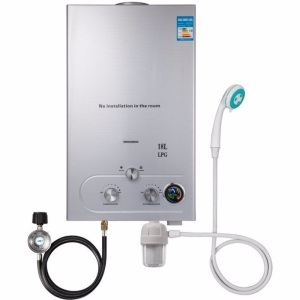 VEVOR 18L Tankless Propane Water Heater 4.8GPM with Water Filter & Gas Regulator