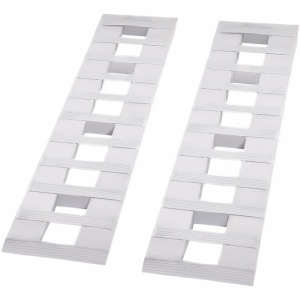 Pair of 60''x12'' Hook End Aluminum Loading Ramps 6500lbs  