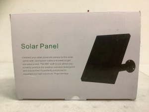 Solar Panel for Security Camera, Appears New, Sold as is