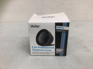 Vivitar 2.2x Professional Telephoto Lens, E-Commerce Return, Sold as is