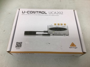 Behringer U-Control UCA222 USB Audio Interface, Appears New, Sold as is