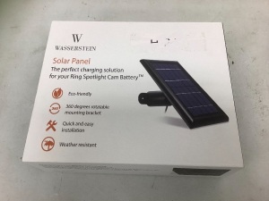 Wasserstein Solar Panel for Ring Spotlight Cam Bettery, E-Commerce Return, Sold as is